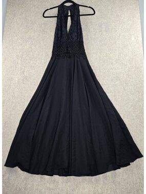 Scott McClintock Lace Halter Evening Gown